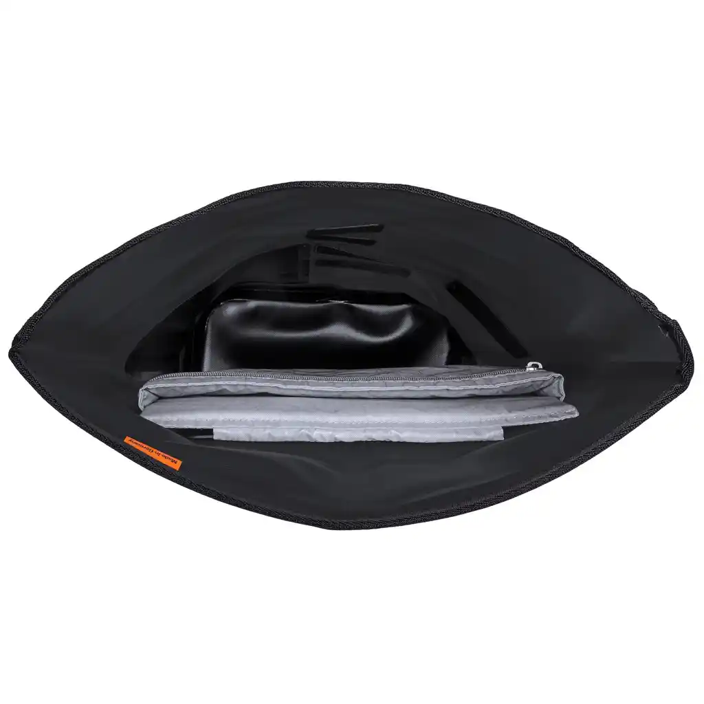 ORTLIEB Commuter-Daypack Black, laptop backpack, vista interna, da Bag-Age