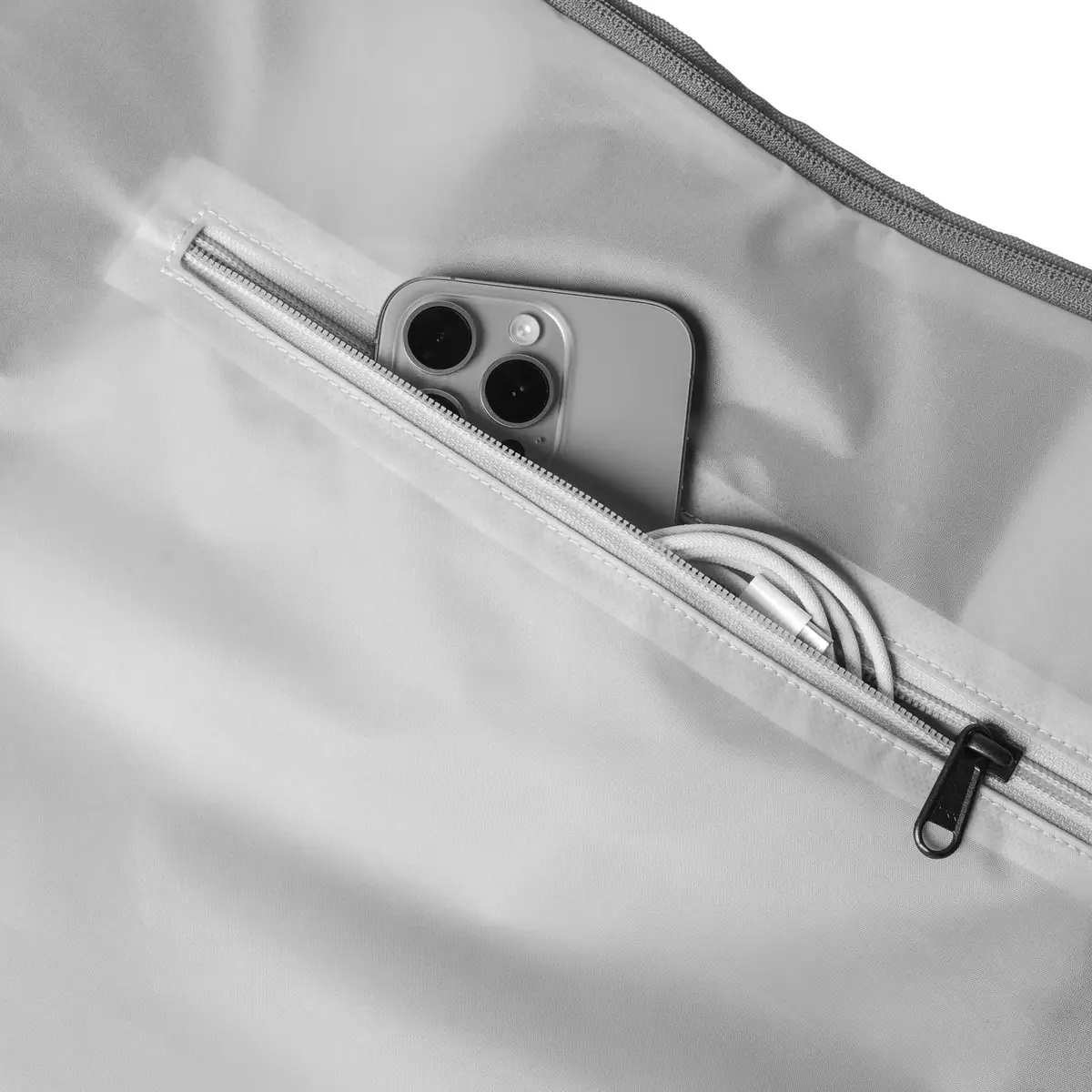 otinga Shopper V3 shiny-graphit-grau, volume 16L, 100% impermeabile, certificato Fair Trade.