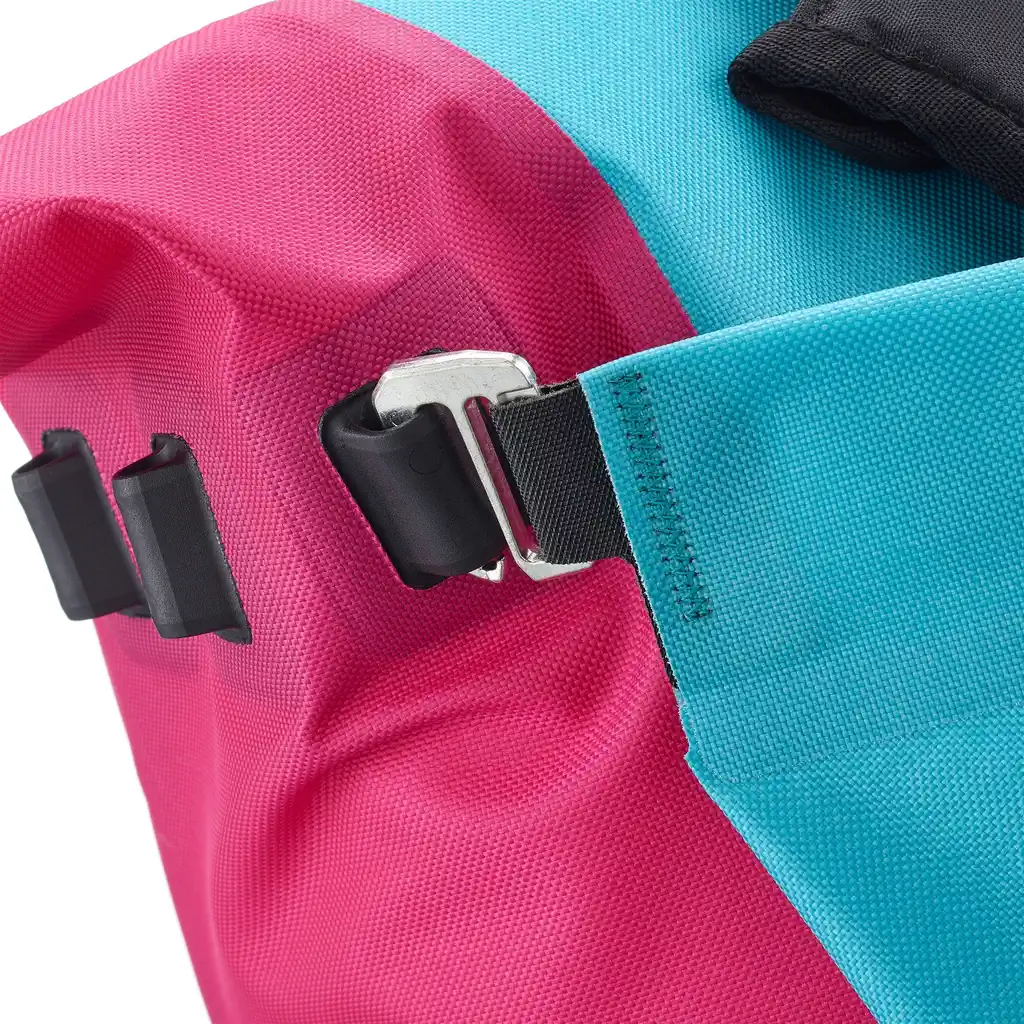 ORTLIEB Vario 26L Cyber Blue, convertible backpack pannier, vue détaillée, chez Bag-Age