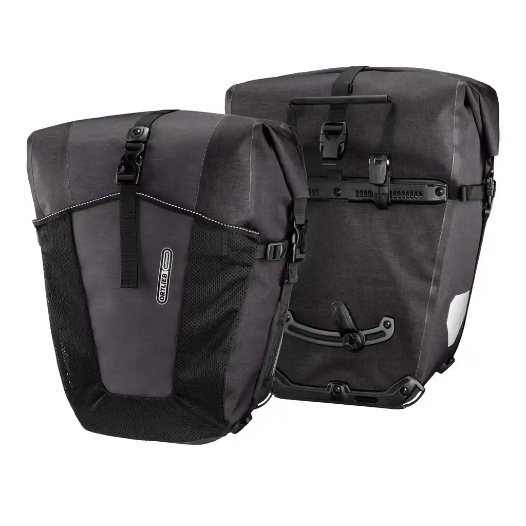 ORTLIEB Back-Roller XL Granite Fahrradtasche, Rückansicht, bei Bag-Age