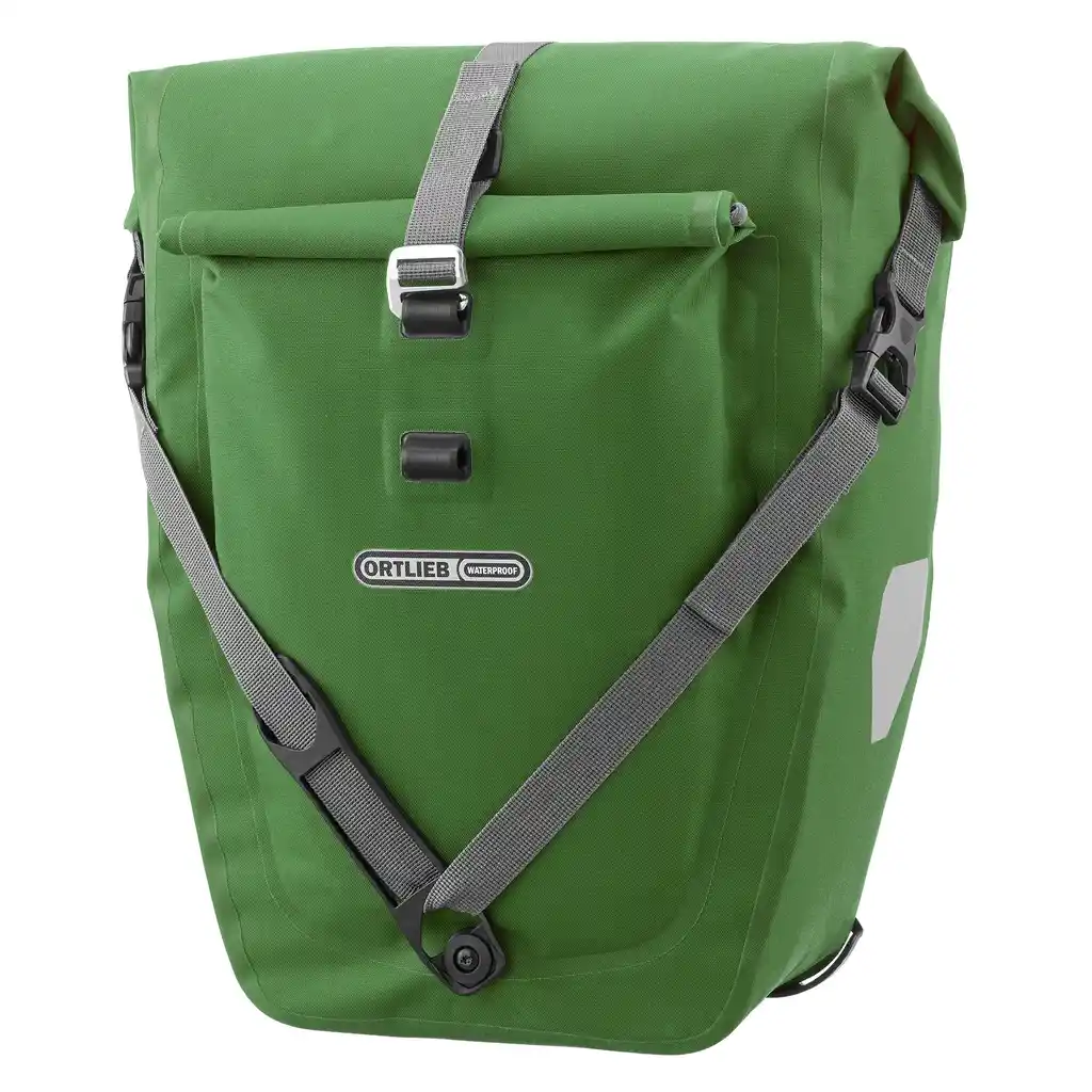 ORTLIEB Back-Roller Plus Moss Green – alforge – Verde – vista frontal