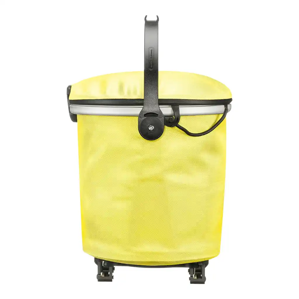 ORTLIEB Up-Town Rack Lemon Sorbet Rack-Top Basket, Seitenansicht, bei Bag-Age